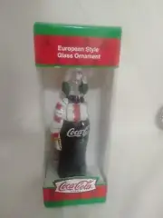 COKE COCA COLA GLASS bottle christmas ORNAMENT KURT ADLER New Open Box