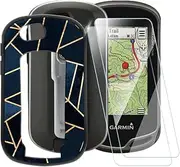 Classic Stripes Case Compatible with Garmin Oregon 650 + [2 Pack] Screen Protector Tempered Glass, Shockproof Case Cover for Garmin Oregon 700 (3 inch)