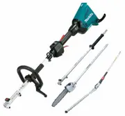 Makita DUX60ZPSH - 36V (18Vx2) Brushless Multi-Function Powerhead (Tool Only) + Extension Pole + Hedge Trimmer + Pole Saw Attachment