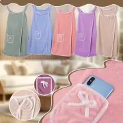 Wearable Towel Unisex, Towel Robe for Women Shower,Womens Bath Towels Bathrobes.