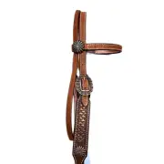 Walnut Vintage and Roughout Headstall by Double J