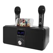 Wireless Bluetooth Karaoke 2PCS Microphone Speaker Handheld Mic Portable Singing