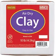 AMACO Air Dry Clay, Terra Cotta, 10 lbs, Brown