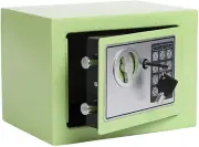 Yuanshikj Electronic Security Safe Box, Keypad Lock, Home Office, Light Green