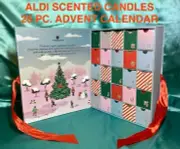 25 CANDLES ADVENT CALENDAR ALDI 25 Days Of Christmas Scented Candles