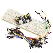 MB-102 Power module Breadboard Protoboard 830 Tie Points 2 buses Jumper Cables