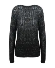 Maison Margiela Battered Sequin Knitted Top S,L,M Black