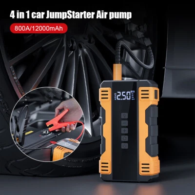 800A Car Jump Starter Power Bank Tire Inflator 20000mAh Portable Battery Booster