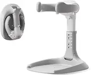 Baby Shower Stand, Baby Standing Bath Maker, Shower Standing Support with Adjustable Height and Armrest, for Babies 6 Months & Up (Gray)