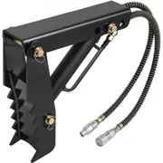 VEVOR Hydraulic Backhoe Thumb, 45.7cm 1.27cm Thickness Heavy Duty Excavator Thumb, Black Steel Weld On Thumb Attachments with Hydraulic Cylinder, Mech