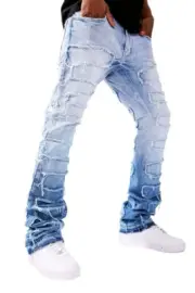 Jordan Craig Martin Stacked Python Men's Jean Pants Sky Blue JTF1130-SKY BLUE