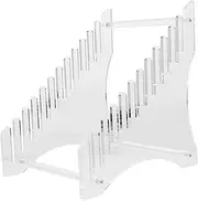 Acrylic Vinyl Record Display Rack Tiered Storage Organizer for Pictures Albums Magazines Design for Home Office Use Stylish Practical Display