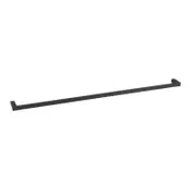 Vivace 900mm Matte Black Rumba Single Towel Rail