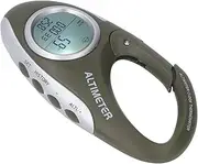 ElgnAura Digital Altimeter Barometer, Lightweight Handheld Weather Thermometer with Backlight for Outdoor Sports and Hiking Activities