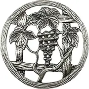 Carbatec Pewter Potpourri Lid - Grapevine