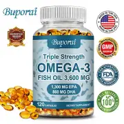 Omega-3 Fish Oil - Lower Cholesterol, Good Immunity, Antiocidant, Eye Health