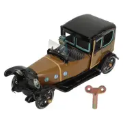 Clockwork Vintage Car Toy Tinplate Handcrafted Retro Wind Up Car Toy For HO