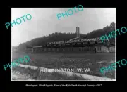OLD LARGE HISTORIC PHOTO HUNTINGTON WEST VIRGINIA KYLE SMITH AEROPLANE Co 1917