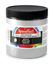 Speedball Acrylic Screen Printing Ink, 8-Ounce, Silver
