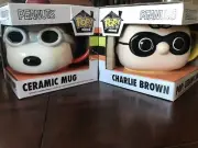 Funko Pop Peanuts Halloween Charlie Brown and Snoopy Ceramic Mug SET Pop! Home