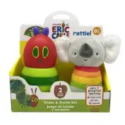 New World of Eric Carle 2 Pieces Shake & Rattle Jingler Set Suitable from Birth!