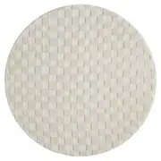 Relish Square Cream Ivory Round Rug