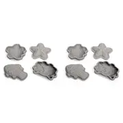 2x 4pc Bigjigs Toys Sand Mould Set Kids/Child Outdoor Beach Toy Stone Grey 18m+