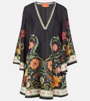 [La DoubleJ] La DoubleJ Mini Magnifico floral silk kaftan UK 4 multicoloured