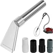 Vacuum Extractor Attachment, Clear Vacuum Extraction Nozzle Kit Car Detailing Vacuum Head Wand Tool Wet and Dry Reusable Vacuum Cleaner Extractor Connector Head for Vacuum Cleaner (Small Nozzle)