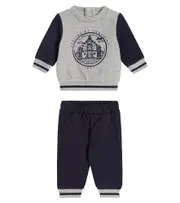 [Tartine et Chocolat] Tartine et Chocolat Baby printed cotton sweatshirt and sweatpants set M 3 blue