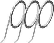 X AUTOHAUX Pinstripe Tape 164.04ft x 0.31" Car Stripes Pinstripe Decals for Car, Motorcycle and Boat, Racing Stripes DIY Stickers Matte Silver 3 Pcs