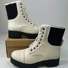 Seven7 Womens Jadon Boot Ivory Size 8 Hiking Combat NEW