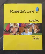 Rosetta Stone Español Spanish Latin America Level 1, 2, & 3 NEW Factory Seal