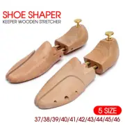 1 Pair Adjustable Wooden Shoe Tree Shaper Keeper Wood Stretcher UNISEX AU STOCK