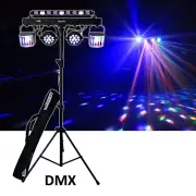 CR-Lite party set stage bar 5 LED light effect incl. Tripod carry bags remote
