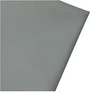 Faux Leather Fabric Leatherette Faux Leather Upholstery Material Reupholster Upholstery Restaurant Chairs Sofas Car Seats Fabric - Faux Leather Upholstery Material Per Metre-Light grey 1.6x3m