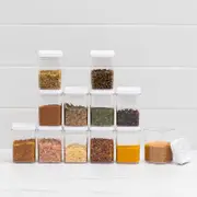 Kitchen Pro Denny Spice Storage Canister Set 12pc White
