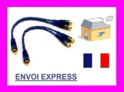 Adapters Y Splitter Rca 1 Male - 2 Females Adapters Cable Sono Splitter