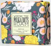 Where The Polka Dots Roam Dark Floral Bedsheets King Size, Super Soft Wrinkle...