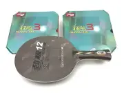 Pre-Assembled Table Tennis Racket DHS PG-12 Blade + Hurricane 3 NEO Rubbers FL