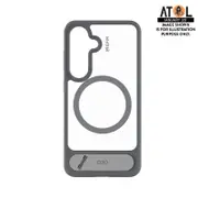 EFM Alta Case with D3O BIO for Samsung Galaxy S25+ - Grey/Clear