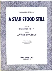 MAHALIA JACKSON A STAR STOOD STILL SHEET MUSIC PIANO/VOCAL RARE 1959 NEW ON SALE