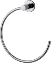 Brasshards CEDAR ZETO TOWEL RING Full Metal, Strong Fixings CHROME 13ZTR002