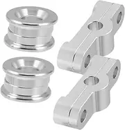 Alipis 2pcs Shift Bushing Shift Linkage Bushing Kit Aluminum Alloy Shifter Bushing Shift Rod Bushing Silver
