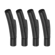 4Pcs 3mm Hole Column Clasps Leather Cord End Clasp Connectors Black5mm