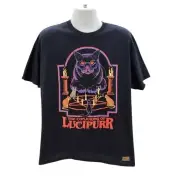 NWT Steven Rhodes The Conjuring of Lucipurr Cat Graphic T-Shirt Men Large