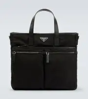 [Prada] Prada Re-Nylon leather-trimmed tote bag