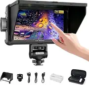 VILTROX DC-550 3D LUT Touch Screen Camera Field Monitor 1200 Nits High-Bright 5.5 inch DSLR Camera Monitor with Sunshade Hood/Battery HDR 4K HDMI in and Out Exposure Focus Assist Waveform Monitor