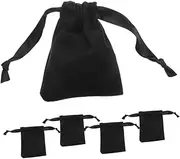 Ipetboom 5 Pcs Drawstring Pouches for Jewelry Candy Soft Material for Gentle Protection Closure for Weddings Birthday Parties