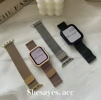 在飛比找樂天市場購物網優惠-APPLE WATCH寬版超吸磁扣錶帶[四色] 金色、玫瑰金
